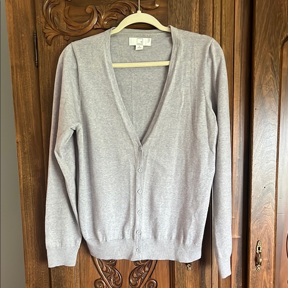 Women’s XL Gray Cardigan Sweater